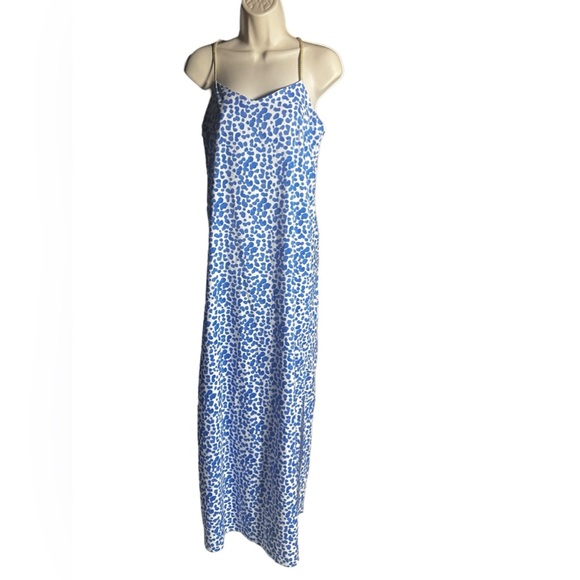 Buckley K Dresses & Skirts - Cutest blue and white cheetah print Buckley K maxi size 2 excellent condition